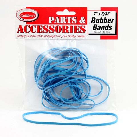 Ersatzgummis in Blau für Modellbau und Bastelprojekte, 10 Stück in Verpackung. Ideal für verschiedene Anwendungen und kreative Projekte.
